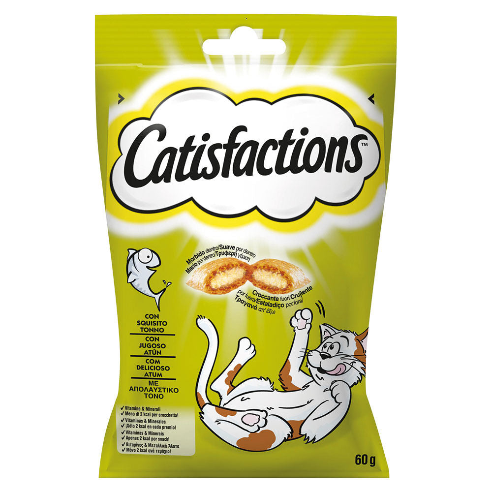 Catisfactions con Tonno 60gr - Snack per Gatti Catisfactions con Tonno 60gr - Snack per Gatti